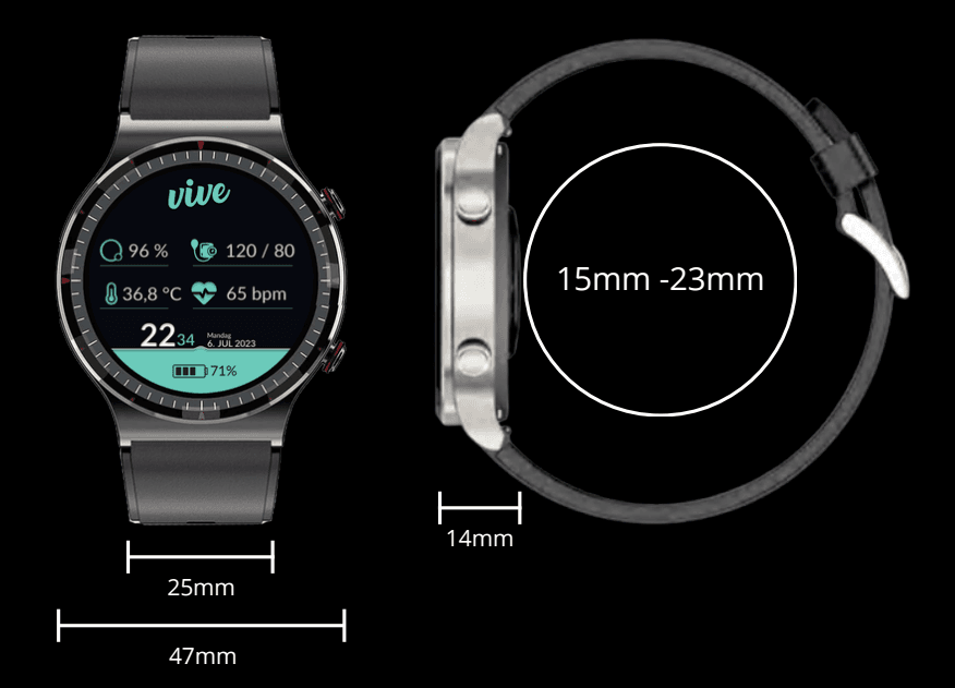 Watch specification image 1